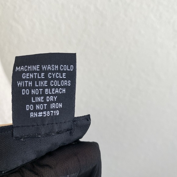 Vtg M Witchy Button Up Blouse Black Lace Trim Sheer Whimsigoth Y2k Office Siren - Picture 7 of 7